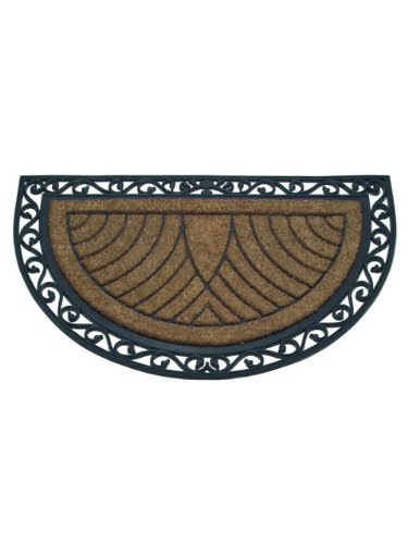 Abbott Collection Coir & Rubber Semicircle Doormat (Jumbo)