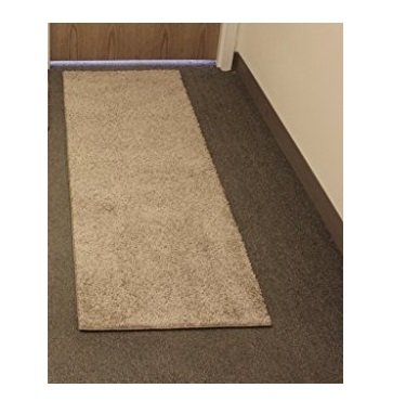 2'x8' Economy Runner | Carpet 25 Oz. Taffy Apple Beige Frieze for Home & School Use (2)
