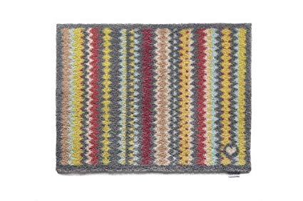 Hug Rug T226 Eco-Friendly Absorbent Dirt Trapping Indoor Washable Runner, 25.5-Inch x 59-Inch, Multi-Colored Zig Zag