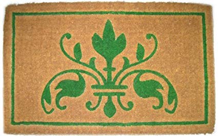 Imports Decor Printed Coir Doormat, Natural Insignia, 18-Inch by 30-Inch
