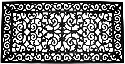 Imports Decor Rubber Doormat, Brooklyn, 24-Inch by 48-Inch