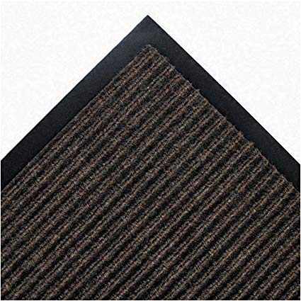 Crown Needle Rib Wipe & Scrape Mat, Polypropylene, 36 x 60, Brown