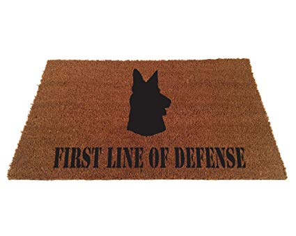 German Shepherd First Line of Defense Doormat (24