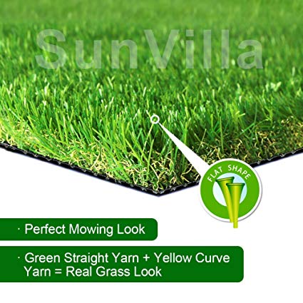 SunVilla Realistic indoor/outdoor Artificial Grass/Turf (4 ft X 7 ft =28 square feet)
