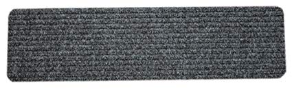 Dean Carpet Stair Treads/Runners/Mats/Step Covers - Dark Gray Ribbed 30