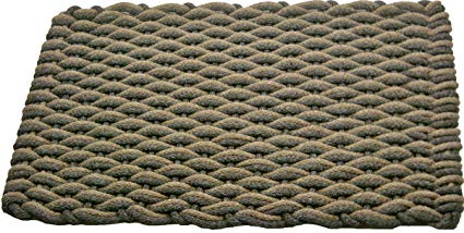 Texas Rope Doormats 2438156 Indoor and Outdoor Doormats, 24 by 38-Inch, Tan/Brown Wave with Brown Insert
