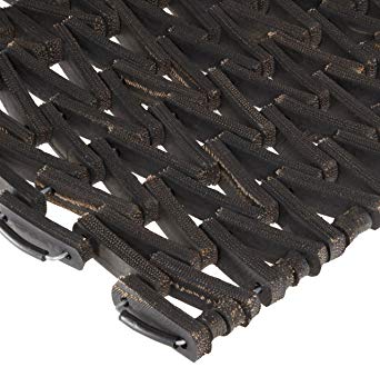 Durable Durite Recycled Tire-Link Outdoor Entrance Mat, Herringbone Weave, 14