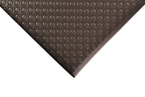 NoTrax 417 Bubble Sof-Tred Safety/Anti-Fatigue Mat with Dyna-Shield PVC Sponge, for Dry Areas, 2' Width x 3' Length x 1/2