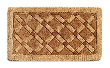 Imports Decor Coir Doormat, Cross Board, 18-Inch by 47-Inch