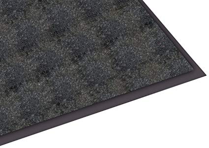 Guardian Silver Series Indoor Walk-Off Floor Mat, Vinyl/Polypropylene, 2'x3', Black