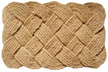 Entryways Knot-Ical , Hand-Stenciled, All-Natural Coconut Fiber Coir Doormat 24